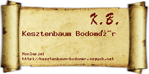 Kesztenbaum Bodomér névjegykártya